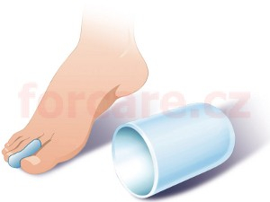 ZANNI Gelové pouzdro na prsty, střihem upravitelné 10 cm S