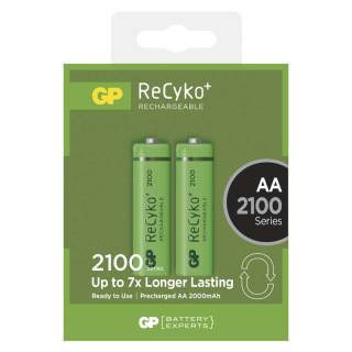 Nabíjecí baterie GP ReCyko+ 2100 HR6 (AA), 2 ks