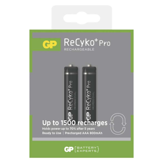 Nabíjecí baterie GP ReCyko+ Pro Professional HR03(AAA), 2 ks