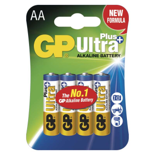 Alkalická baterie GP Ultra Plus LR6 (AA), 4 ks